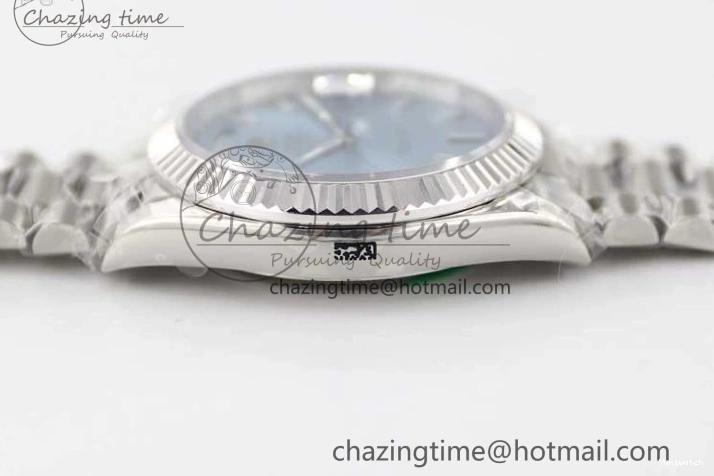 Edition 40mm 904L TWF A2836 SS Ice Date SS on Steel Bracelet Dial 1:1 Day Blue Best 0108